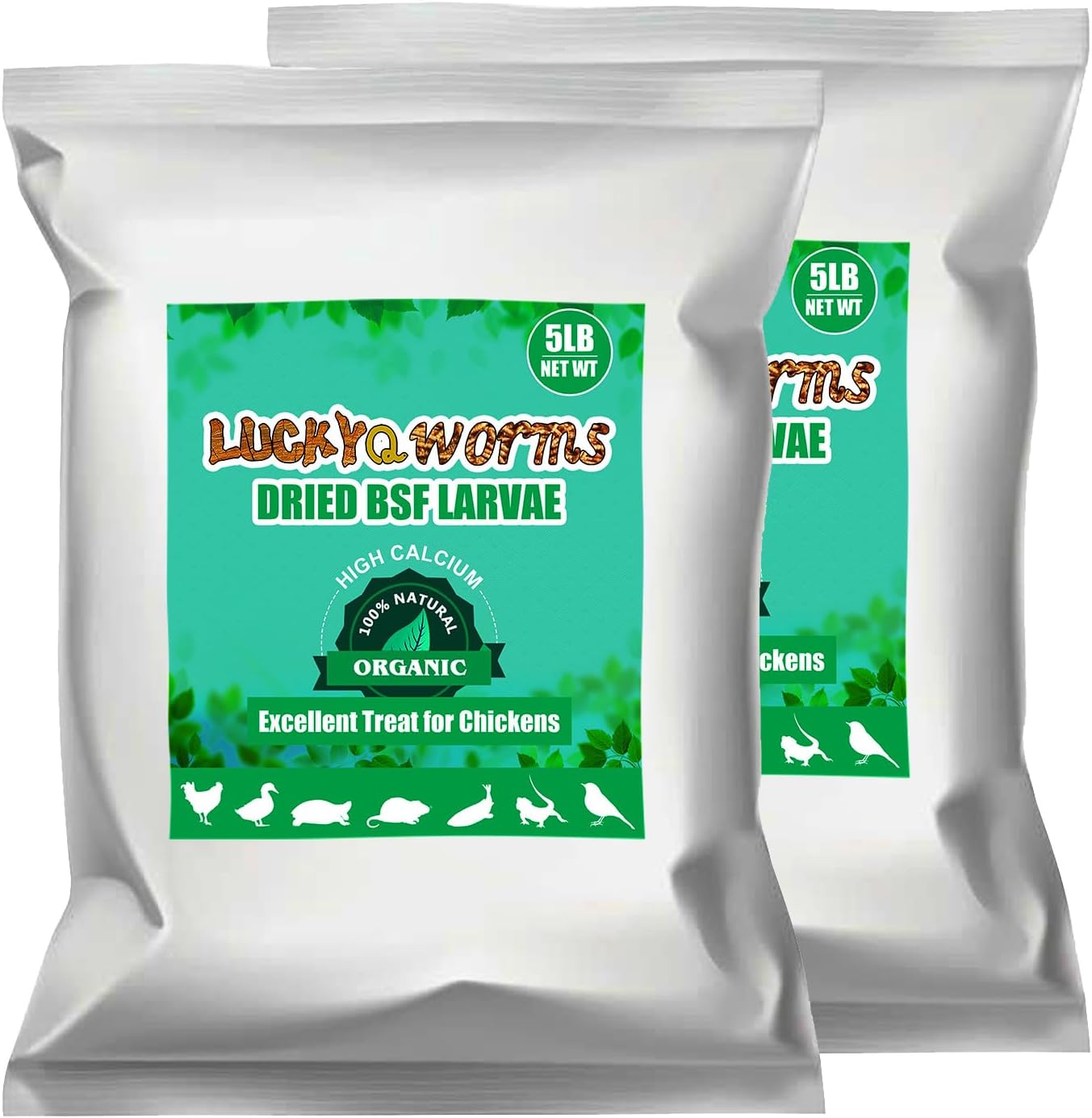 20lb Dried Mealworms for Chickens Duck High Protein Birds Treat
