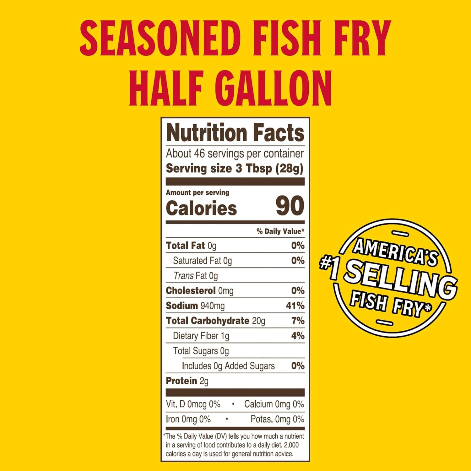 Louisiana Fish Fry Seasoned Fish Fry Seafood Breading Mix 2.88 lbs. (Pack of 6) - Season and Cook All Your Fish, Shrimp, Oysters, Vegetables