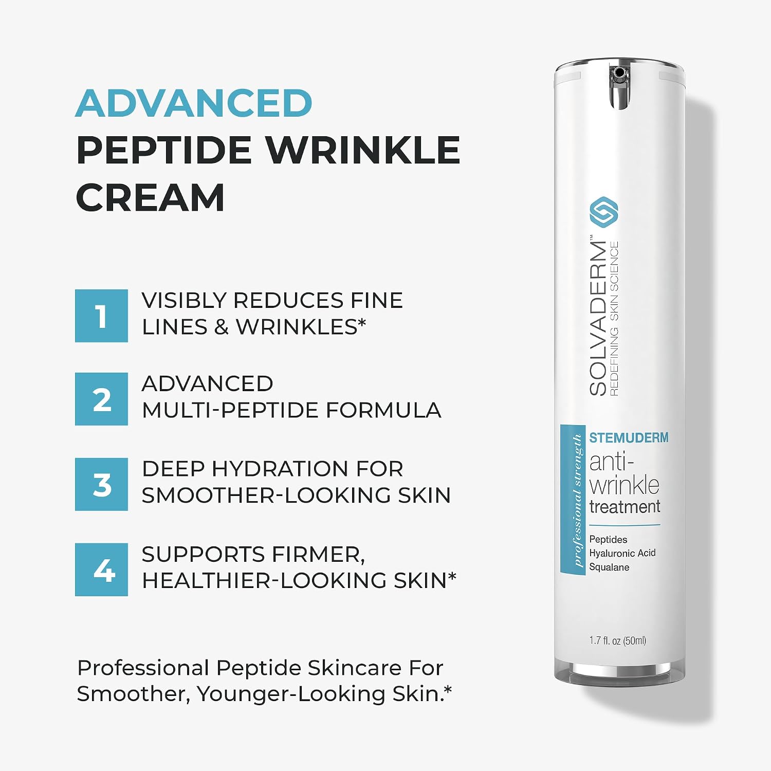 Stemuderm Face & Eye Cream - Anti Aging Skincare - Daily Moisturizer for Fine Lines