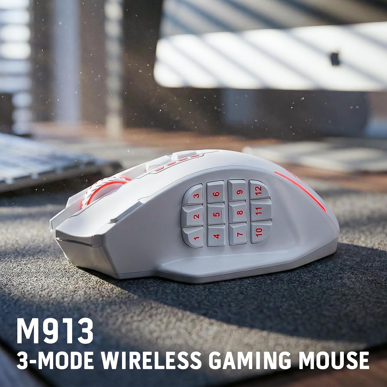Redragon M908 Wired MMO RGB Gaming Mouse 12400 DPI Remapping Keys | Stable Lag-Free Connection, Redefine Keybinding Macro, Vibing Backlight, Ergonomic Grip Body Comfort