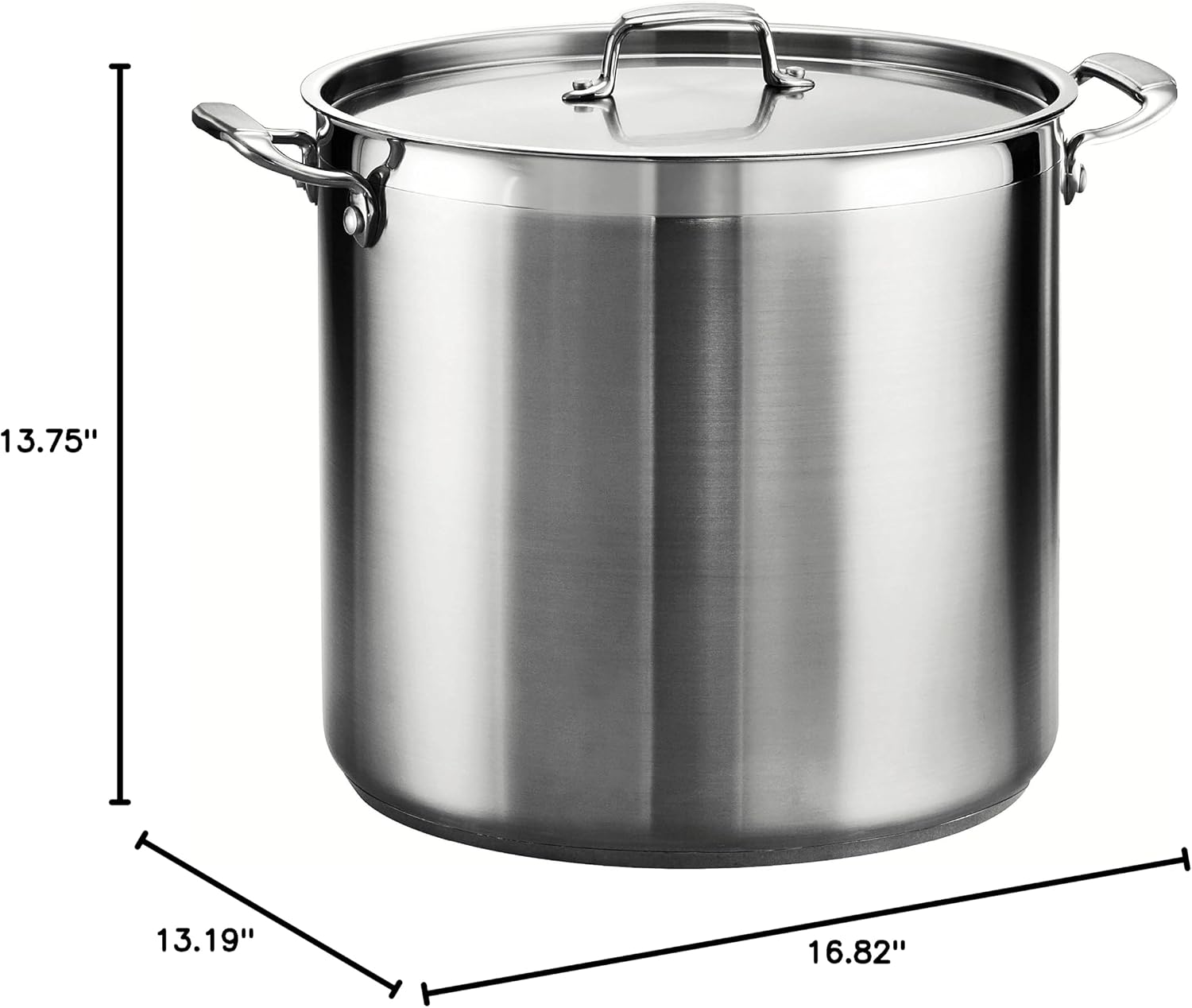 Tramontina Gourmet Stainless Steel 12-Quart Stock Pot with Lid