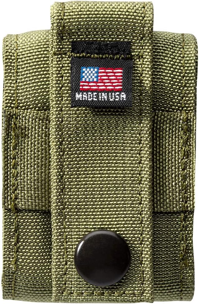 Zippo OD Green Tactical Pouch and Black Crackle Windproof Lighter Gift Set