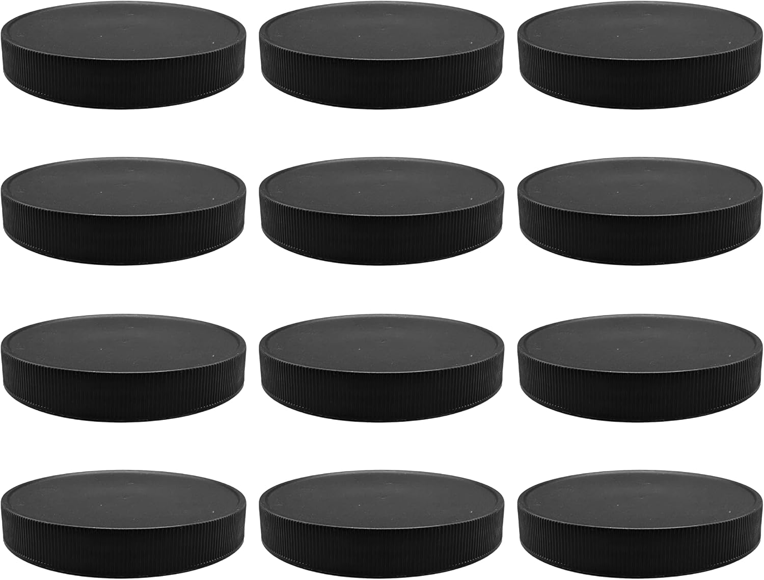 1 Pack - 128 oz (1 Gallon) Plastic Storage Jars with 110-400 Leak Proof Black Lids, Food Grade, BPA Free, Hand Wash Only (128oz, BLK, 1PK)