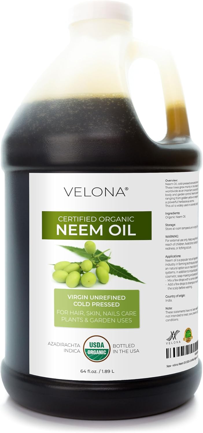 velona USDA Organic Castor Oil - 64 fl oz, Cold Pressed, USP Grade
