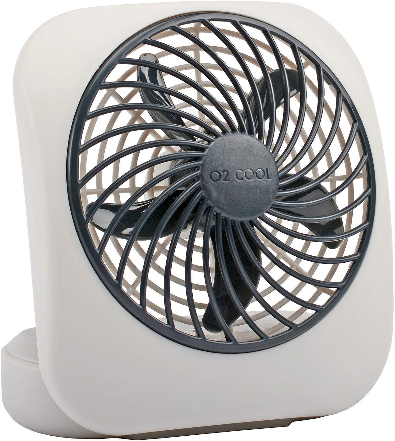 O2COOL Treva 5 in Portable Battery Powered Desk Fan 2-Speed Black | Yes