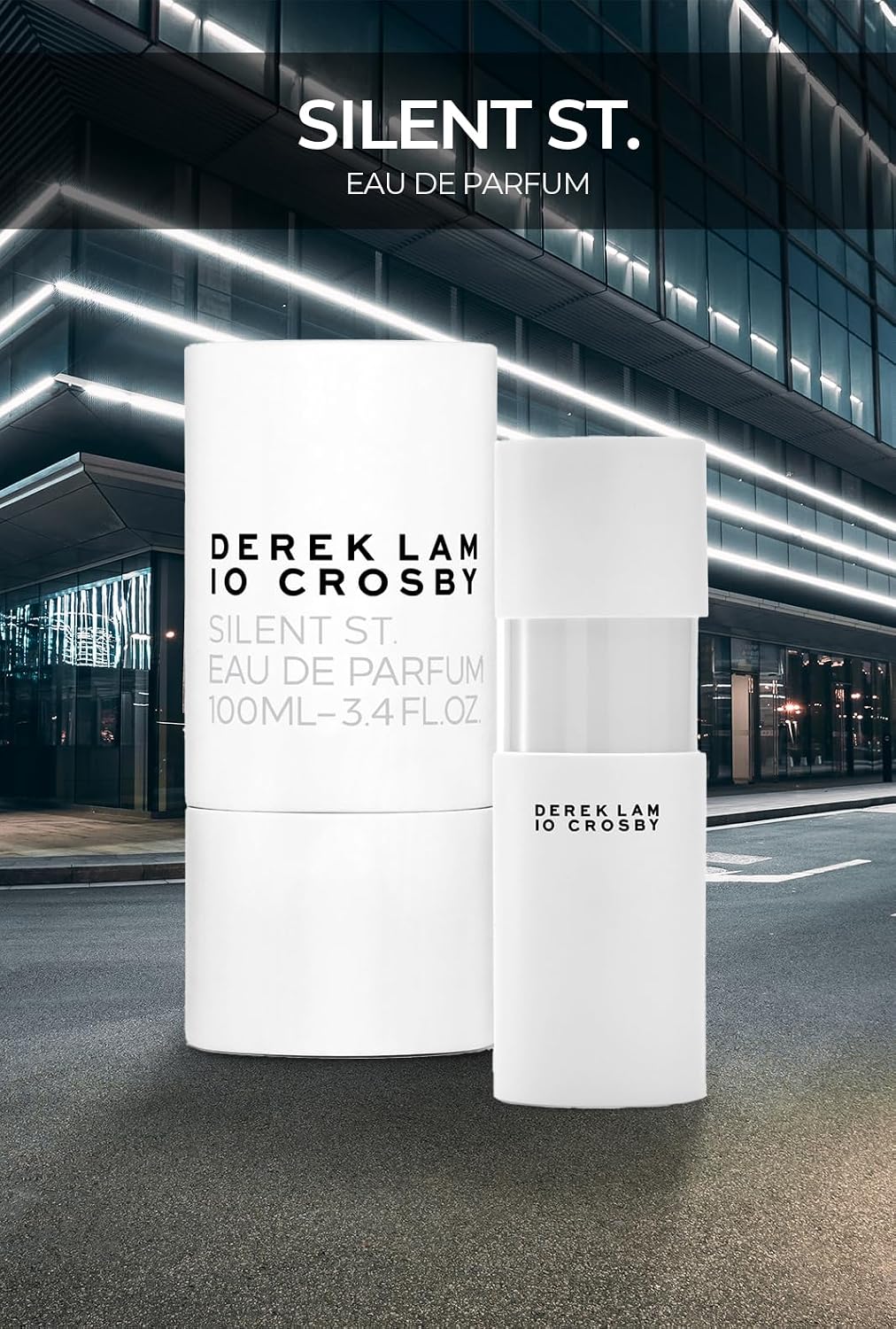 Derek Lam 10 Crosby - Silent St - 1.7 Oz Eau De Parfum - A Floral White Musk Fragrance Mist For Women - Perfume Spray With Light, Powdery, Clean Notes