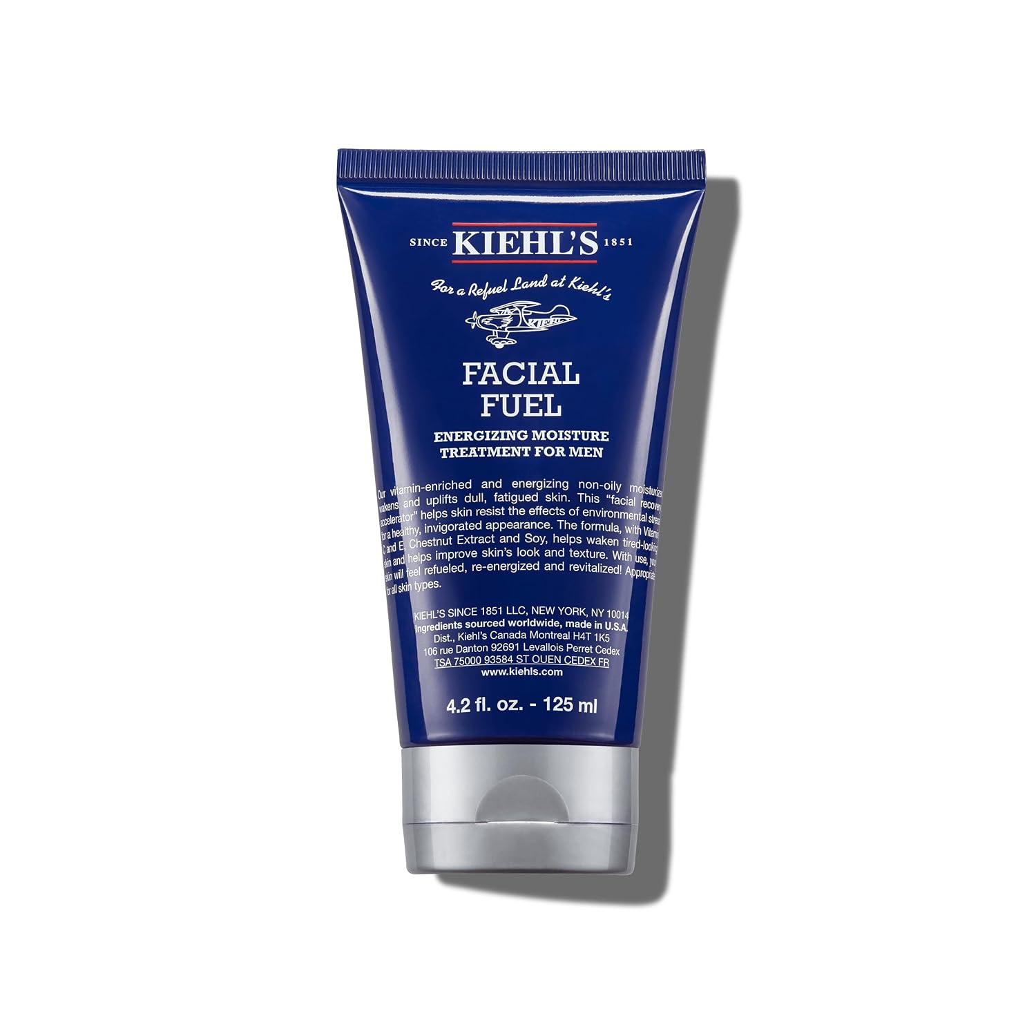 Kiehl's - Facial Fuel Men's Energizing Moisturizer | Men's Daily Face Moisturizer to Revive Skin - With Vitamin Cg & Caffeine - Fast Absorbing & Non-Greasy