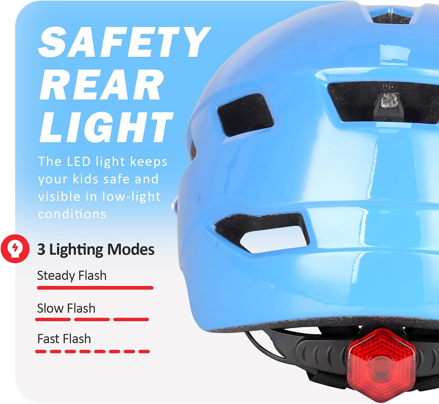 Kids Bike Helmet, Toddler Youth Helmet for Boys Girls, Ages 3-5, 5-8, 8-14