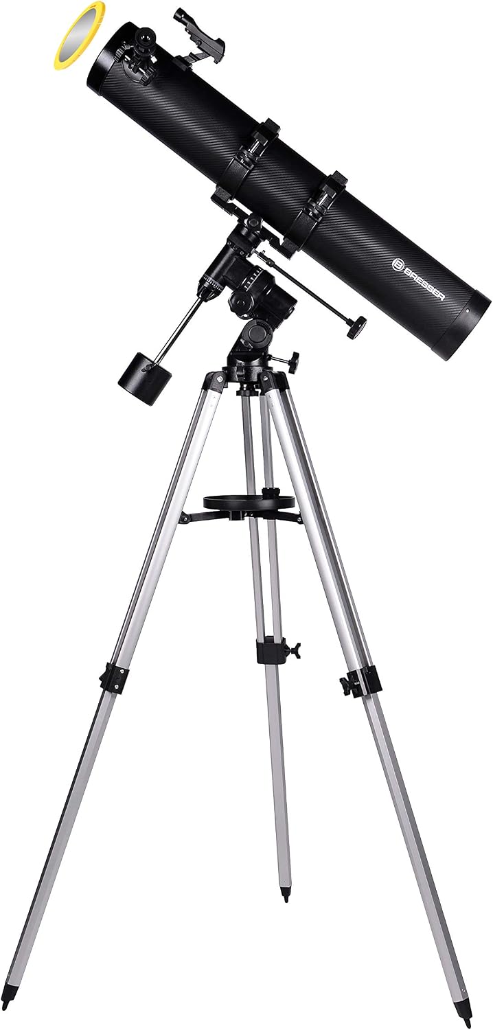 Bresser Newtonian Telescope Galaxia 114/900 EQ-Sky with Mount and Tripod