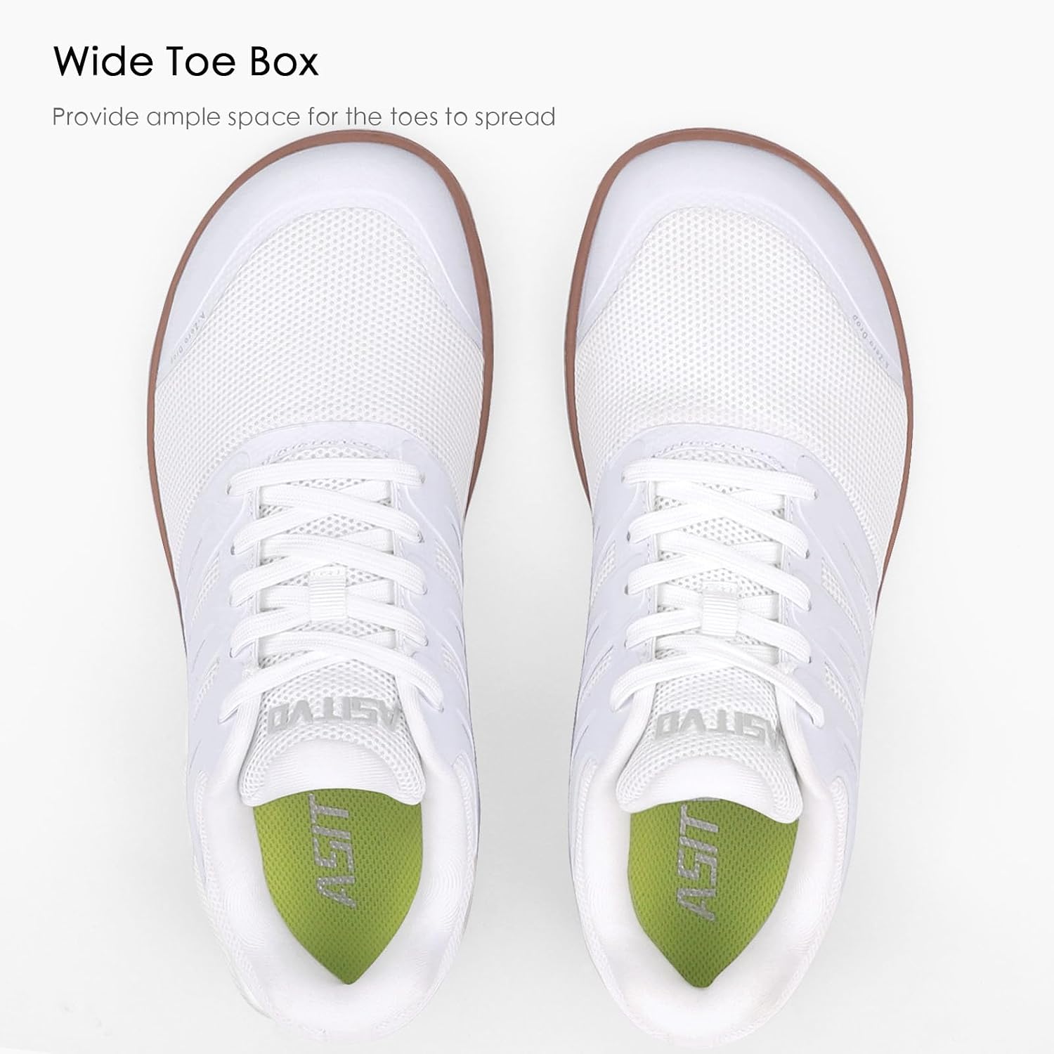 ASITVO Wide Men's Barefoot Zero Drop Sole Minimalist Sneakers Walking Shoes | Width Toe Box Cross Trainer Gym TPU Toe No-Sew Upper Grounding