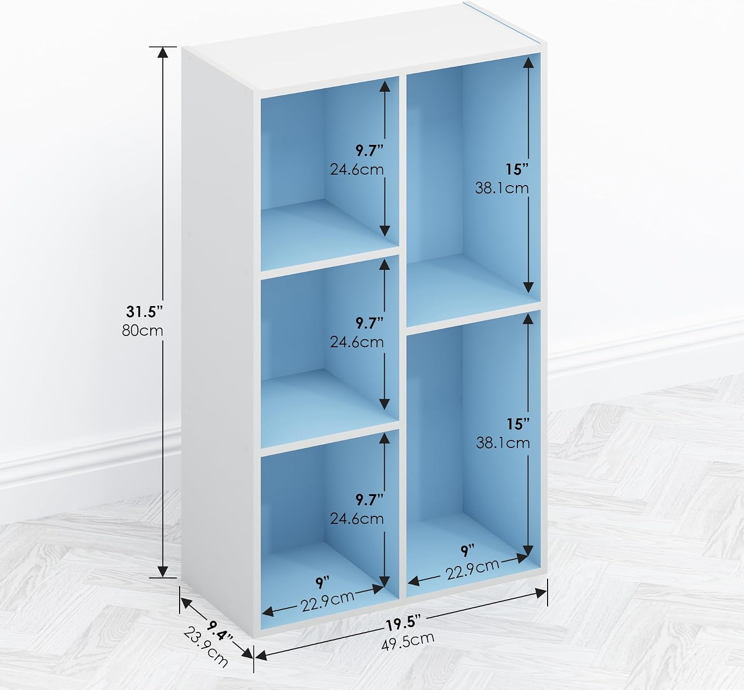Furinno Moretti 3-Tier Metal Frame TV Stand, French Oak Grey