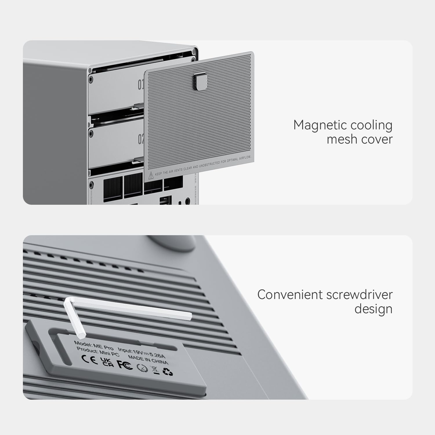 Beelink Mini PC, MINI S12 Intel Lake N95 4C/4T, 8GB DDR4 RAM 256GB SSD