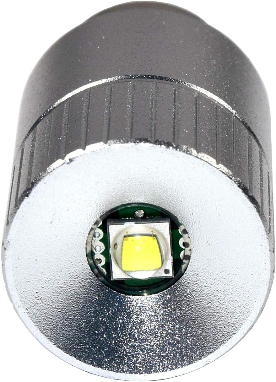 HQRP 2-Pack Ultra Bright 300Lm High Power 3W LED Upgrade Bulb Compatible with MagLight 2D 3D 2C 3C Halogen Xenon Flashlight D30113730000 LWSA201