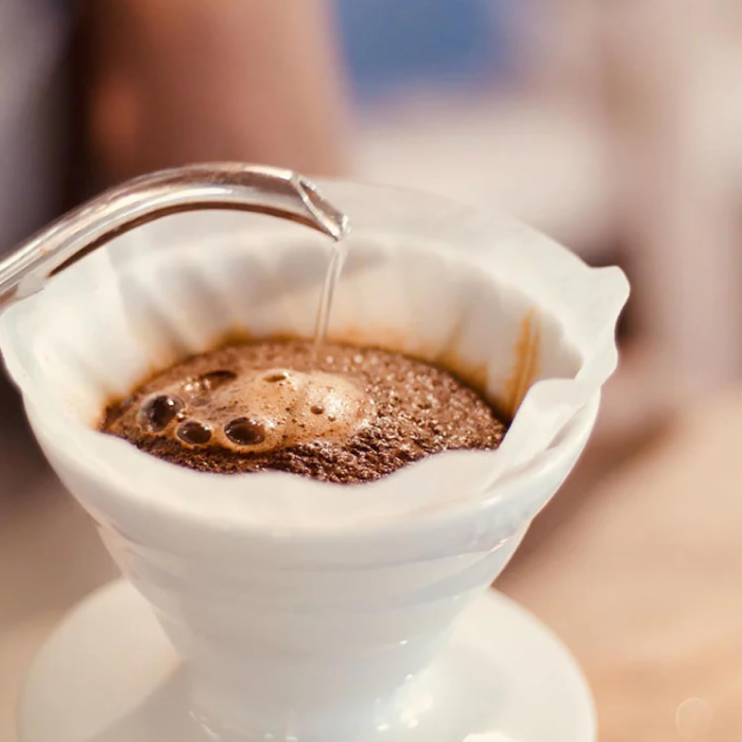 HARIO V60 Plastic Coffee Dripper, Size 02, Clear | Plastic
