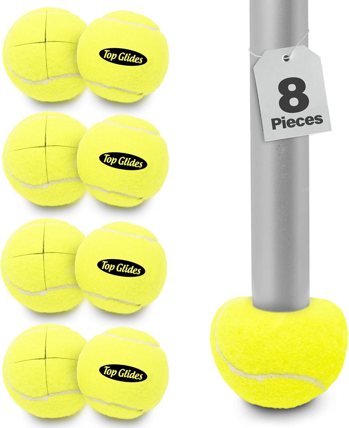 Top Glides Precut Walker Tennis Ball Glides