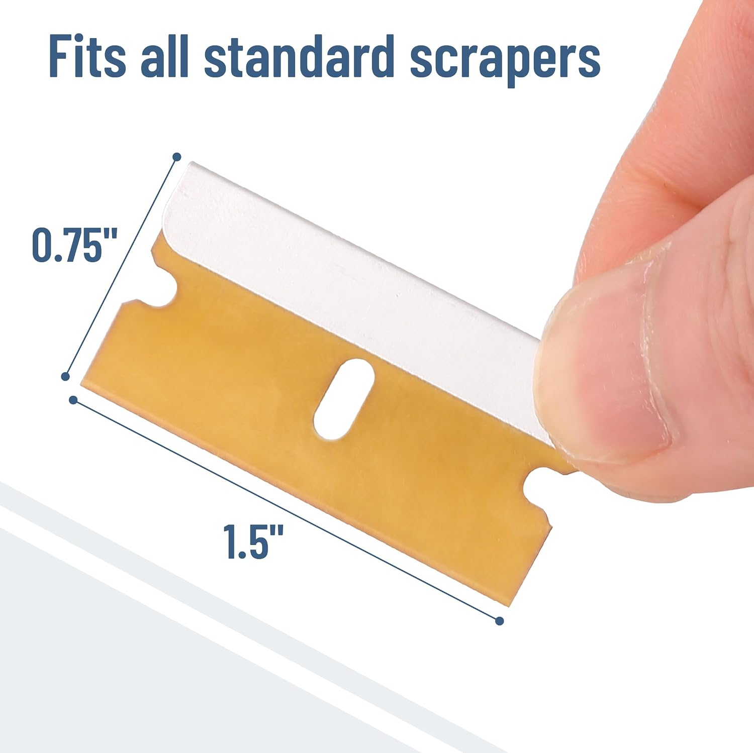 Bates- Razor Blades, 50 pcs, Carbon Steel Flat Scraper Blades