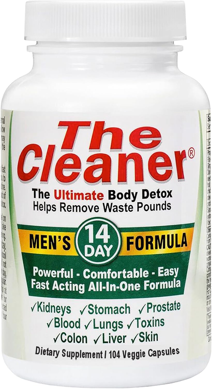 Century Systems The Cleaner Detox, Powerful 7-Day Complete Internal Cleansing Formula for Men, Support Digestive Health, 52 Vegetarian Capsules