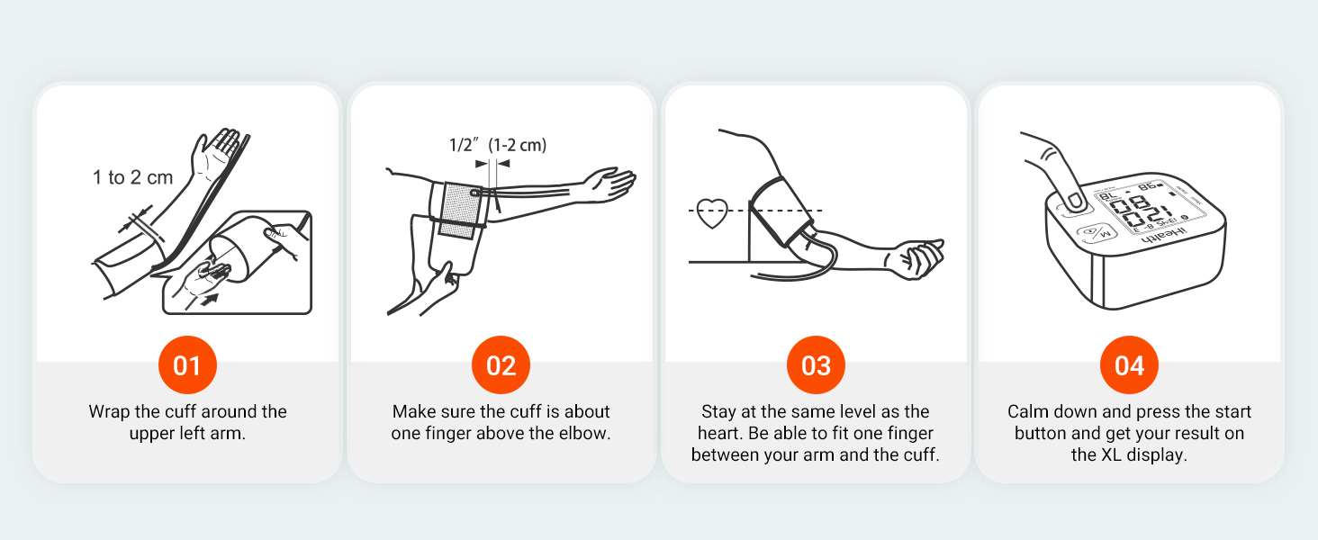 Blood Pressure Cuff - How to use