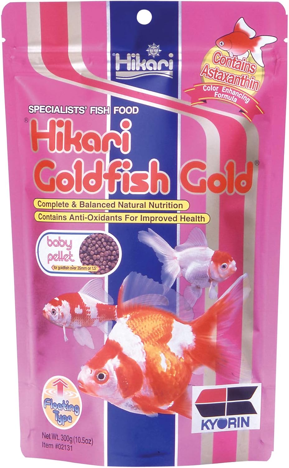 Hikari Gold Baby Floating Pellets for Koi and Pond Fish for Pets, 3.5-Ounce