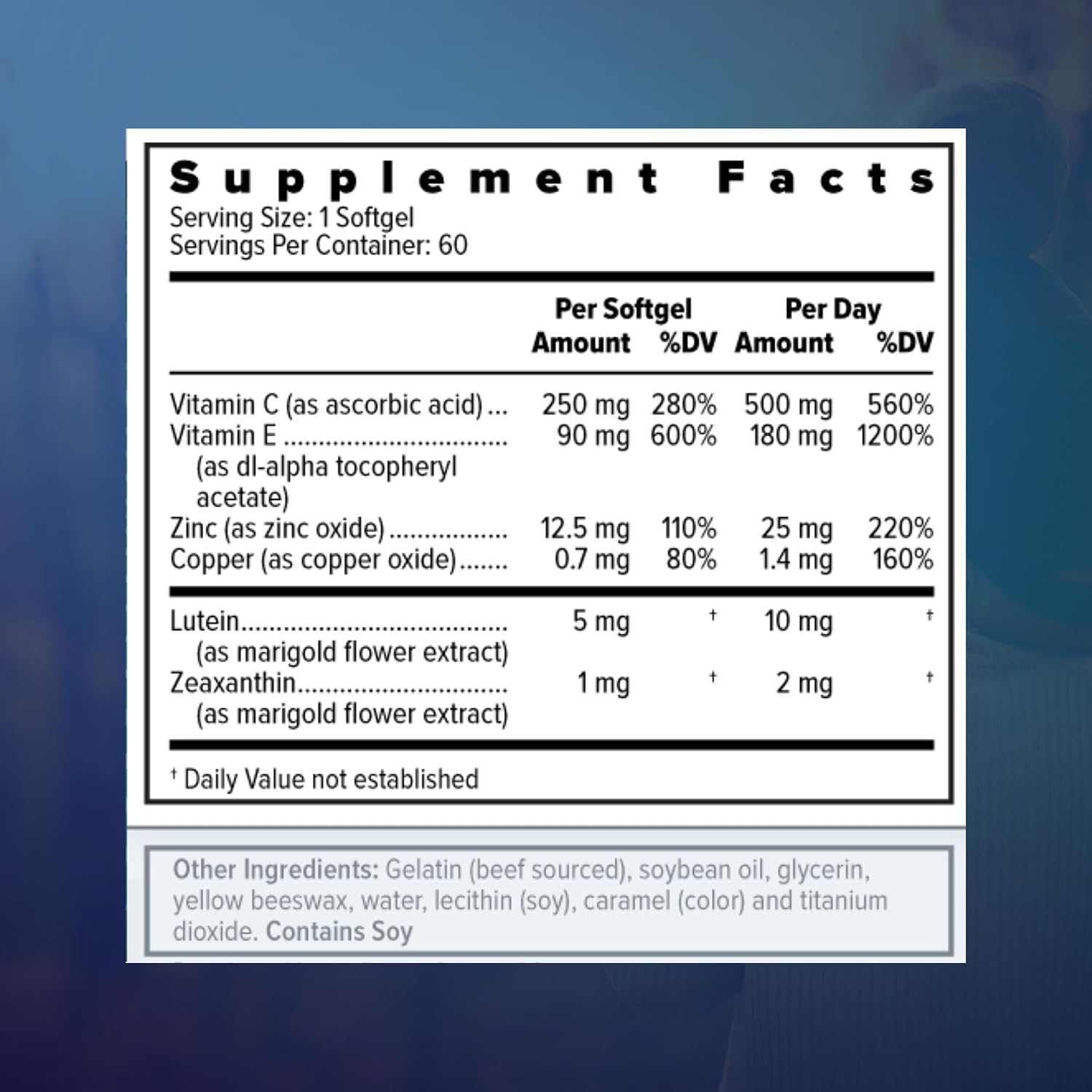 Focus Select AREDS2-Based Eye Vitamin Supplement with Low-Zinc, 180 Count | Lutein and zeaxanthin vision supplement for macular support, doctor-developed, safe for smokers, made in USA, 90-day supply