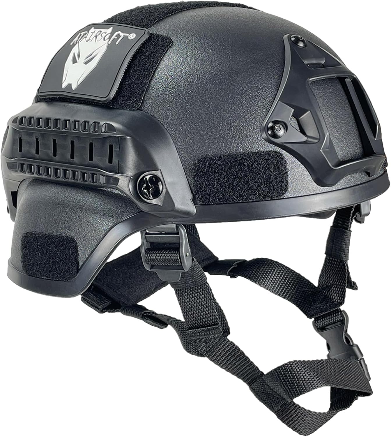 Tactical Airsoft Paintball MICH 2000 Helmet with Side Rail & NVG Mount