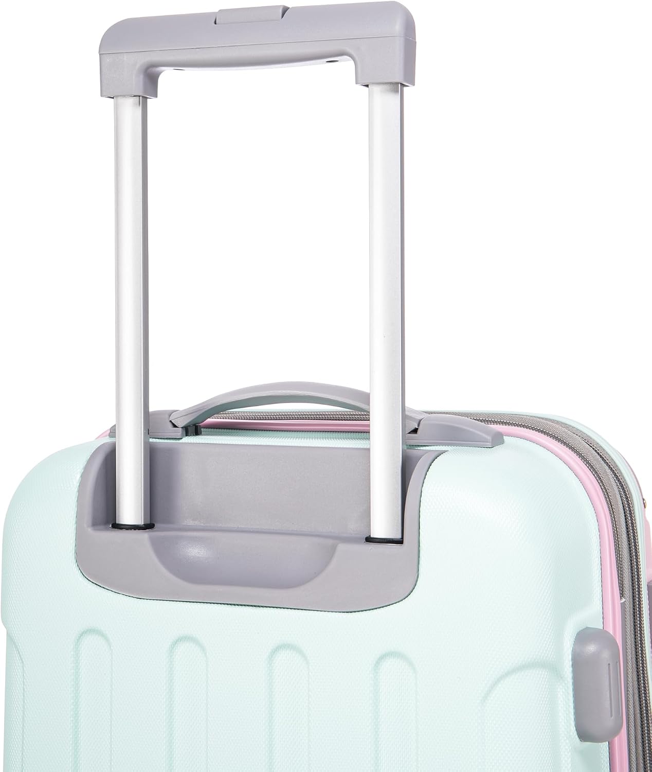 Rockland London Hardside Spinner Wheel Luggage, White, 3-Piece Set (20/24/28)