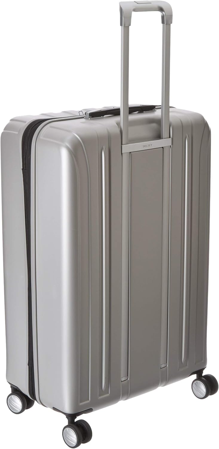 DELSEY PARIS Titanium Hardside Expandable Luggage with Spinner Wheels Carry-On Luggage, Graphite, Carry-On 19 Inch