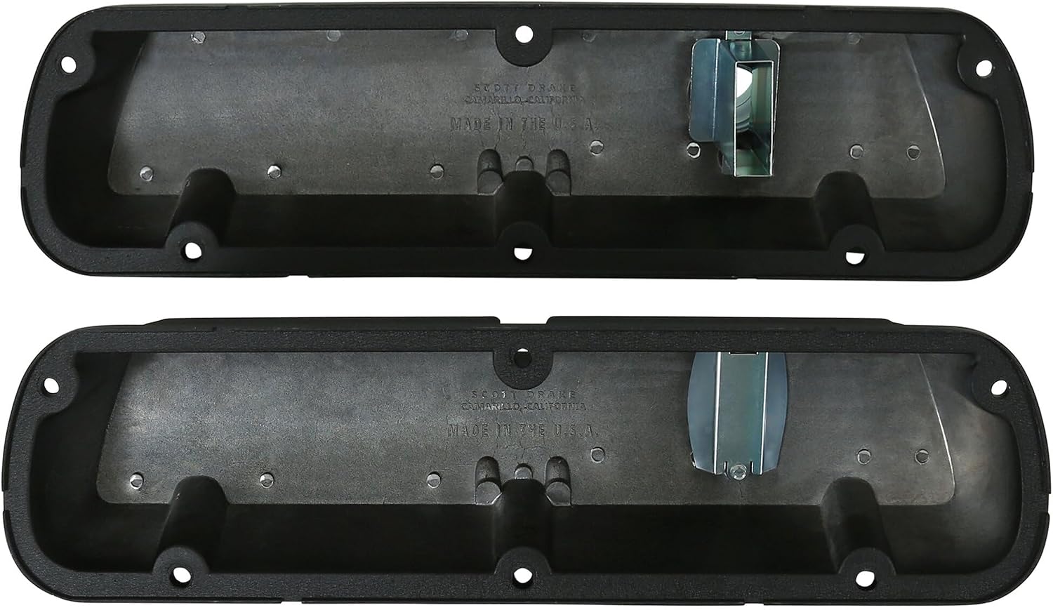 Aluminum Valve Covers with Official 289" "Powered by Ford Lettering in a Silver Powder Coated Finish, Compatible with 1964-1973 Ford Mustang