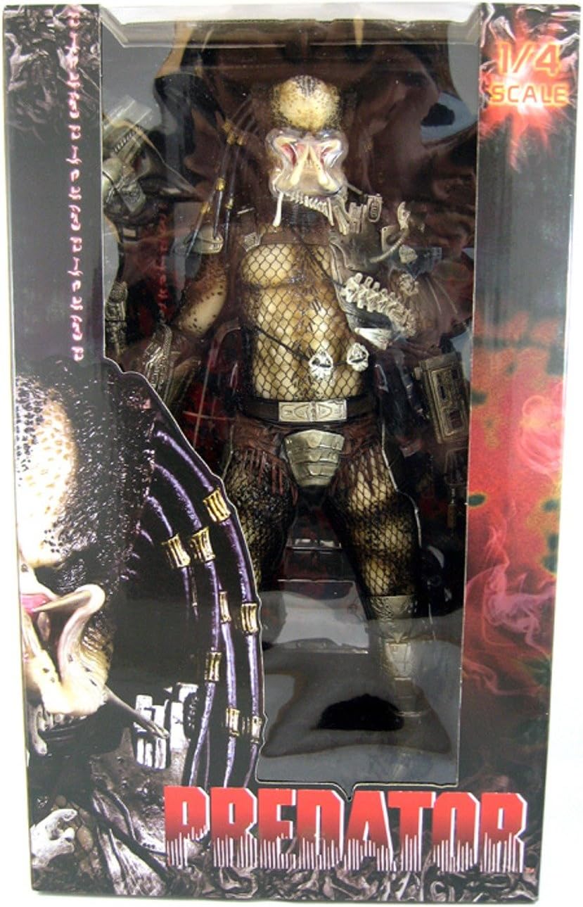 NECA Predator Movie Quarter Scale Action Figure Classic Predator Closed Mouth
