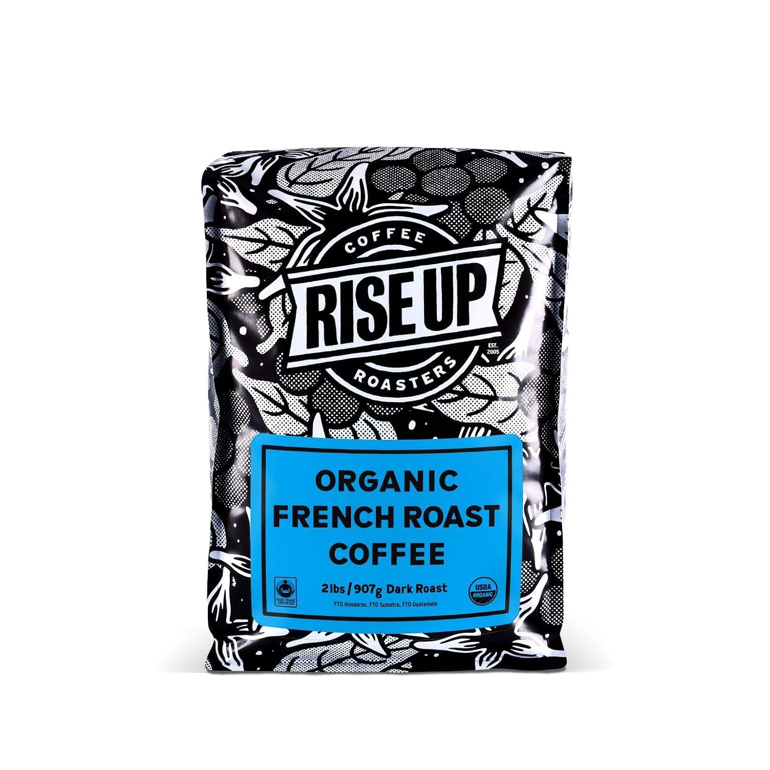 Organic French Certified Fair Trade Coffee, 2 Pound, Whole Bean