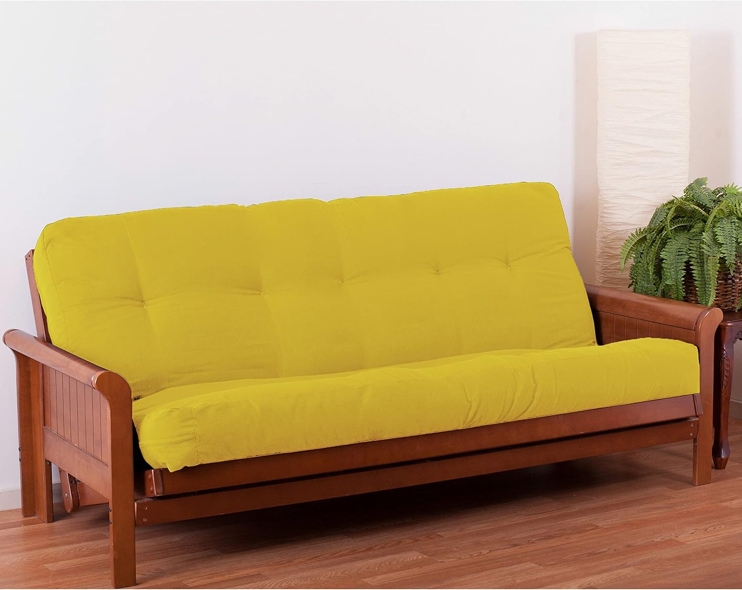 Blazing Needles Renewal 7" Twill Futon Mattress, Full, Aqua Blue