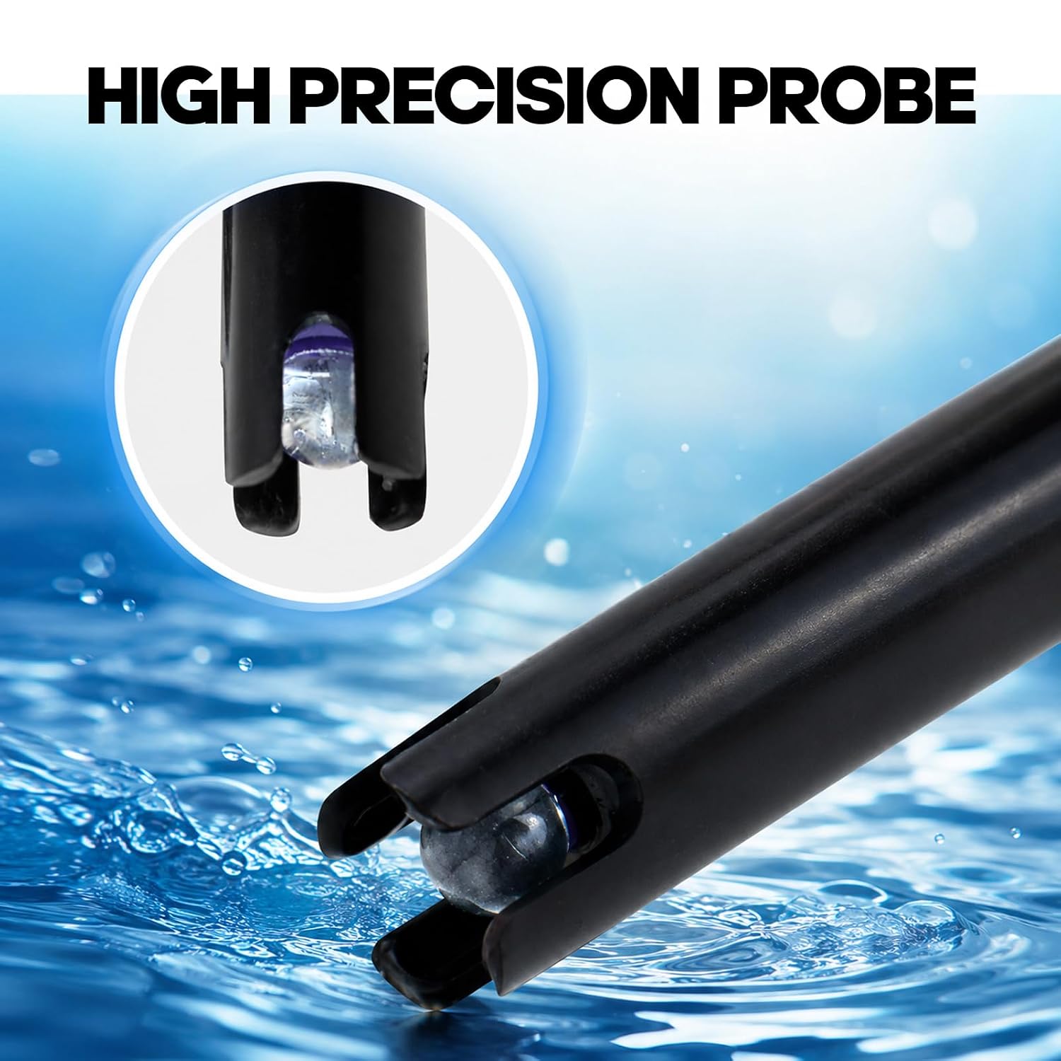 Long Body pH Electrode with BNC Socket Probe 300cm Cable 0-14pH for pH Meter, pH Controller pH Device Economical Sensor
