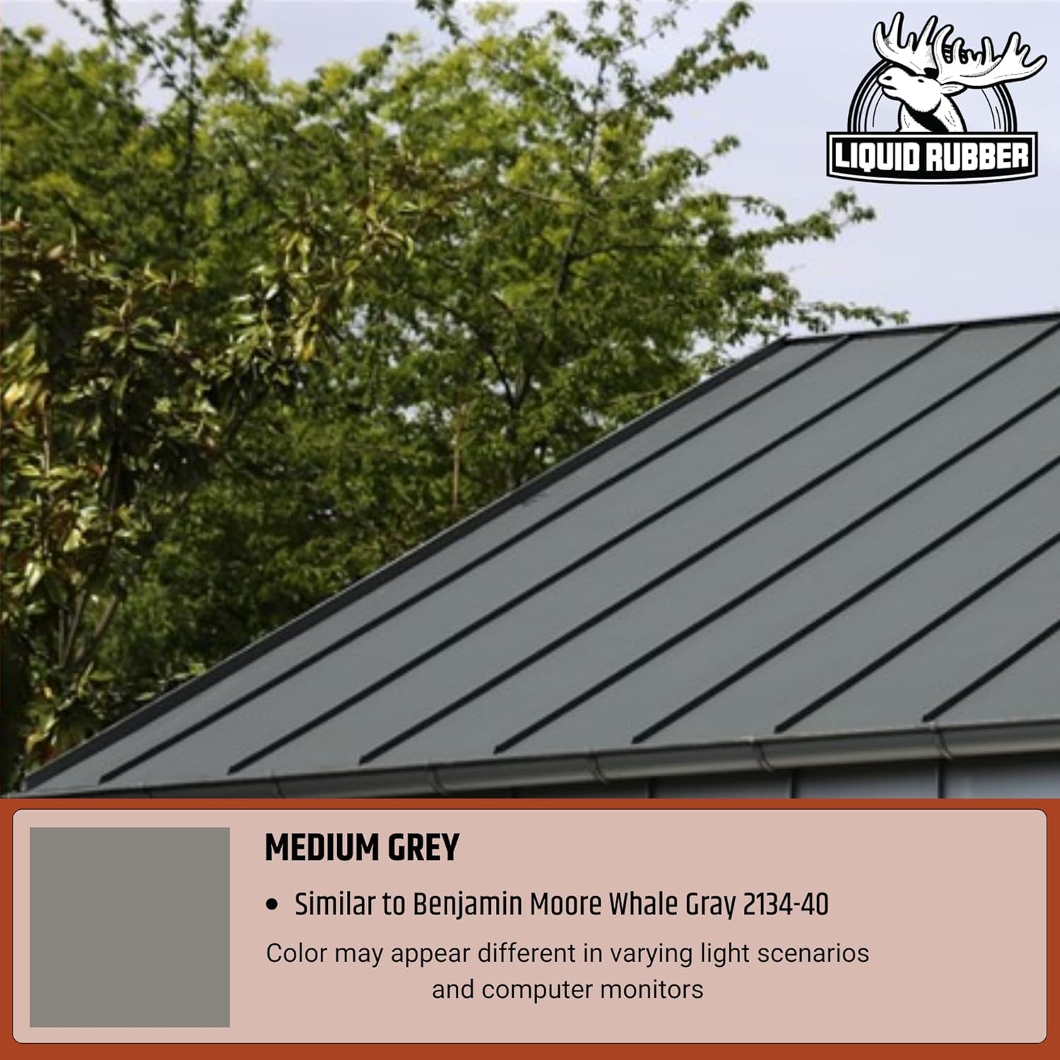 Liquid Rubber Color Roof Sealant - Flat & Metal, White, 1 Gallon | Elastomeric Roof Coating - Waterproof, UV-Stable & Flexible - Compatible with Low-Slope Roofs, Resists Cracking & Chipping