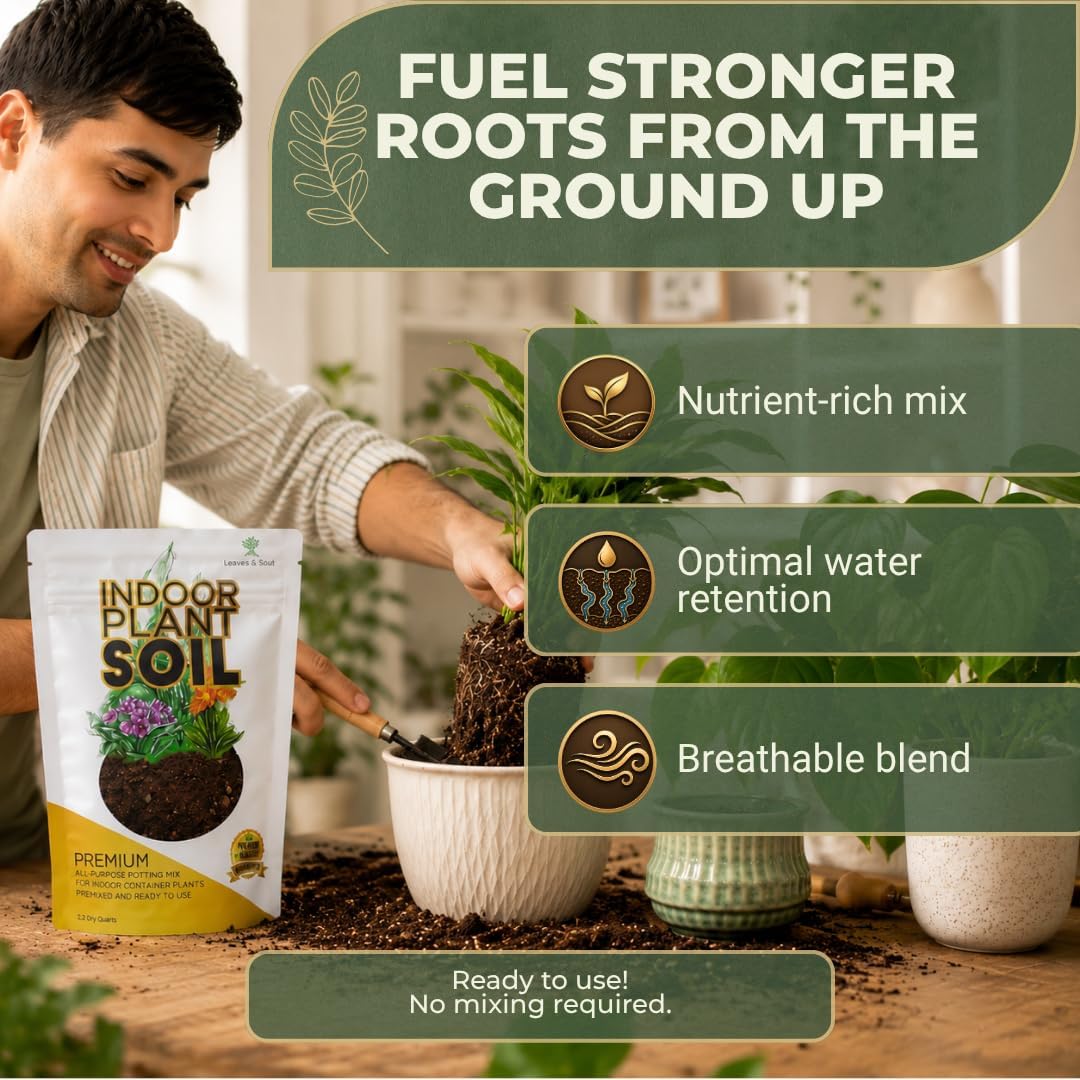 Professional Bonsai Soil Mix Ready to Use | Large 2.2 Quarts, Premium Potting Soil for Bonsai Trees
