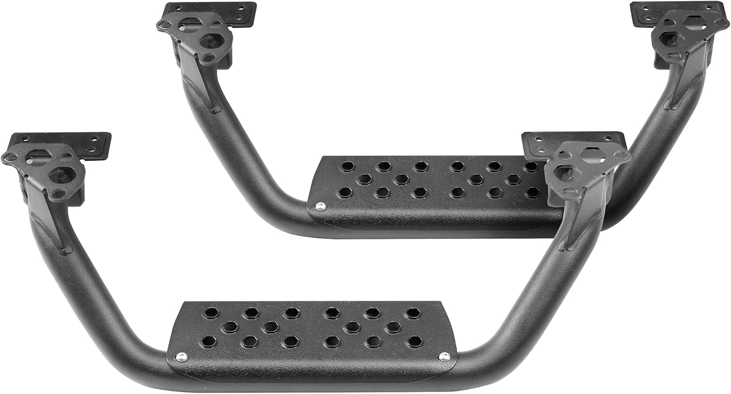 Go Rhino Dominator Xtreme D6 4" Drop Steps | Mild Steel, Textured Black | D6410000T | Fits Go Rhino Dominator Xtreme D6 SideSteps