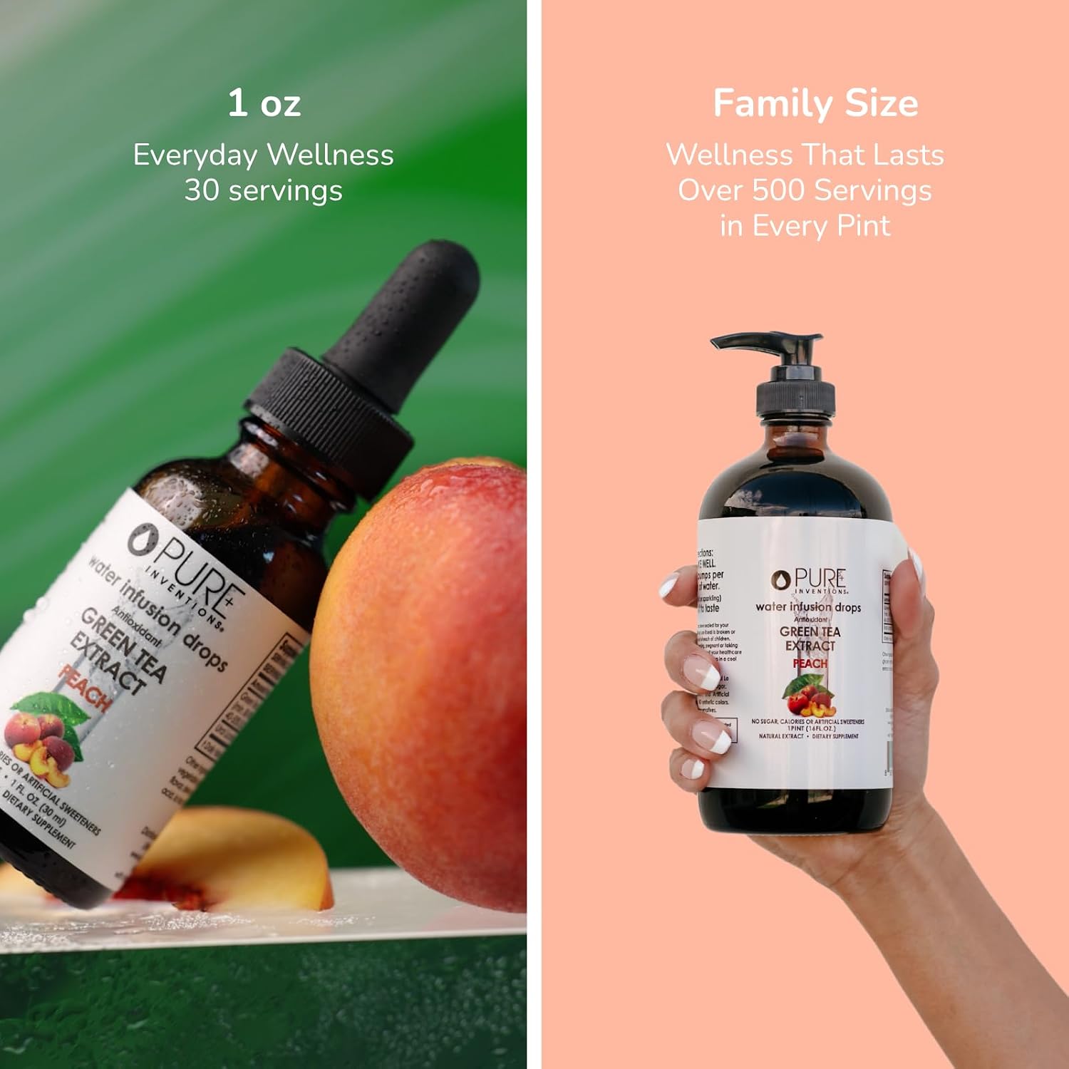 Pure Inventions Water Enhancer Drops - Refreshing and Delicious - Antioxidants, Electrolytes - No Sugar, Calories, or Artificial Sweeteners - Cranberry and Elderberry (60 Servings)