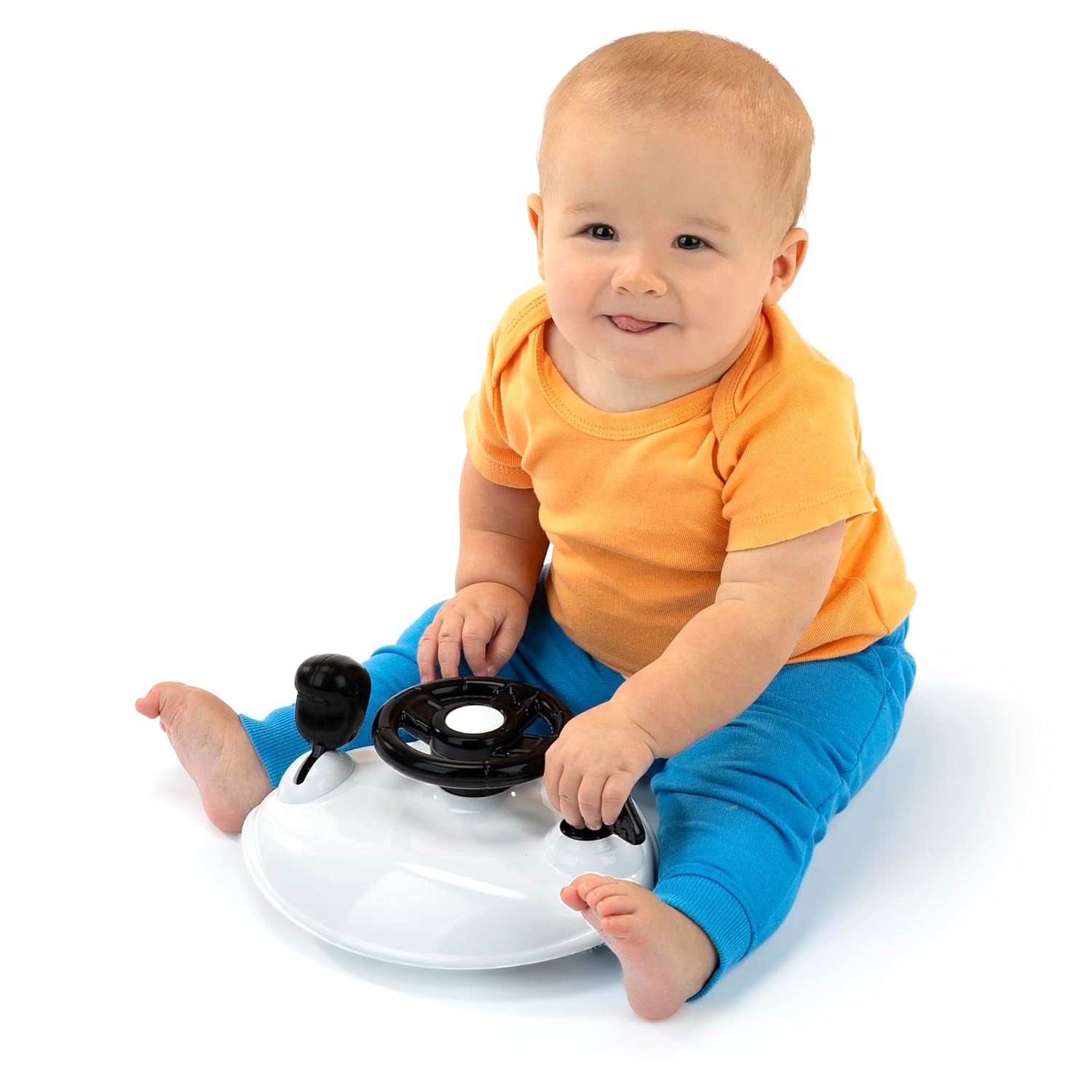 Bright Starts JuneBerry Walk-A-Bout Baby Walker and Entertainer, with Easy Fold Frame for Storage, Ages 6 Months +