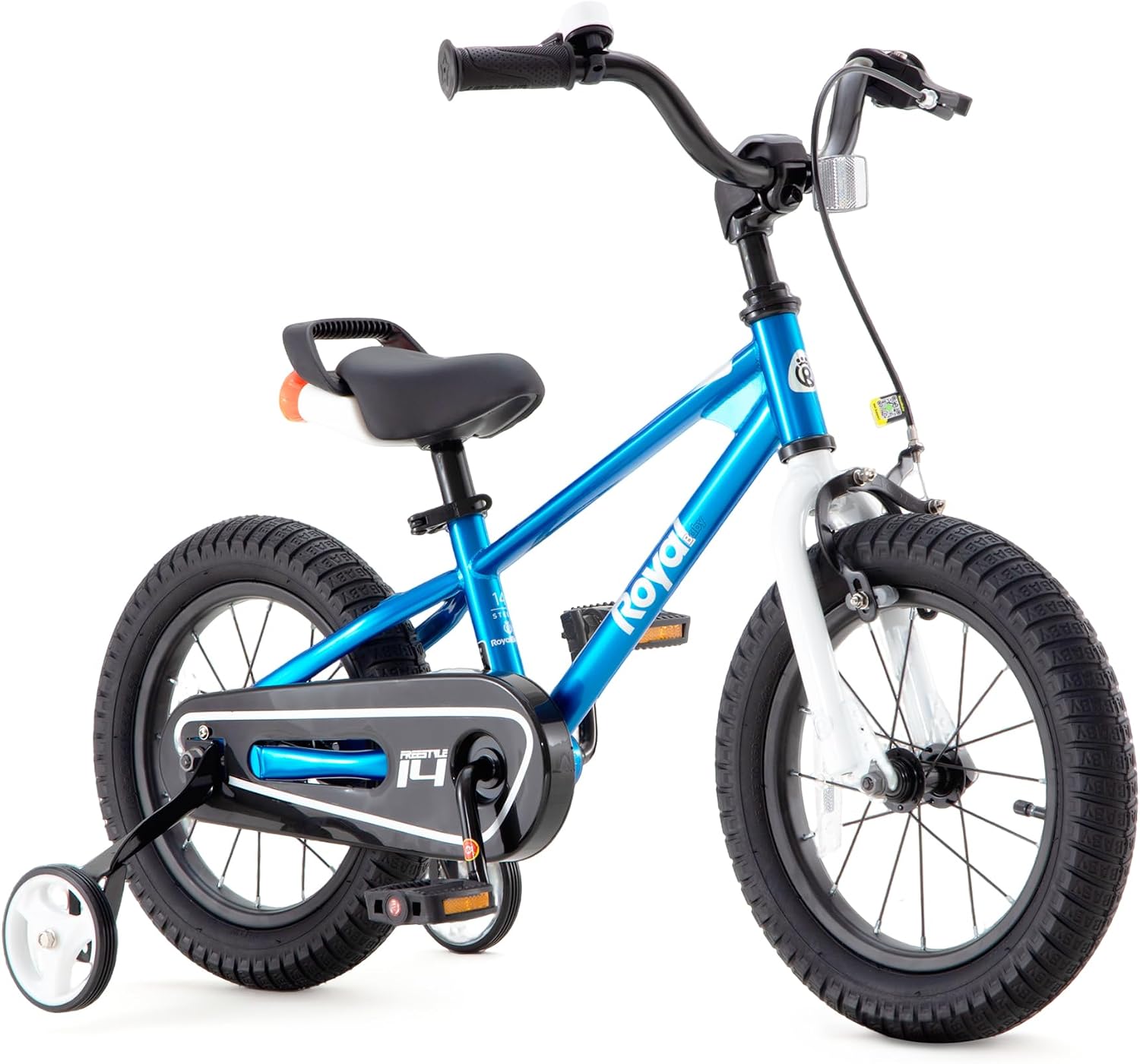 RoyalBaby Freestyle Kids Bike 12 14 16 Inch with Training Wheels, 18 Inch with Kickstand, Bicycle for Ages 3-10 Years Boys Girls
