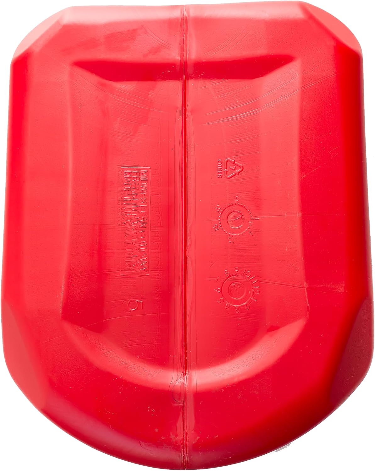 Midwest Can 6610 Safe-Flo Auto Shut Off 6 Gallon Gas Can – Durable Fuel Containers with FlameShield Safety System & Quick-Flow Spout - Red - 4 Pack