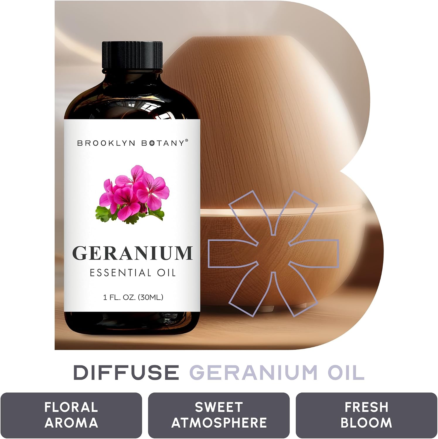 Brooklyn Botany Peppermint Essential Oil - Huge 4 Fl Oz - 100% Pure and Natural - Premium Grade with Dropper - for Aromatherapy and Diffuser