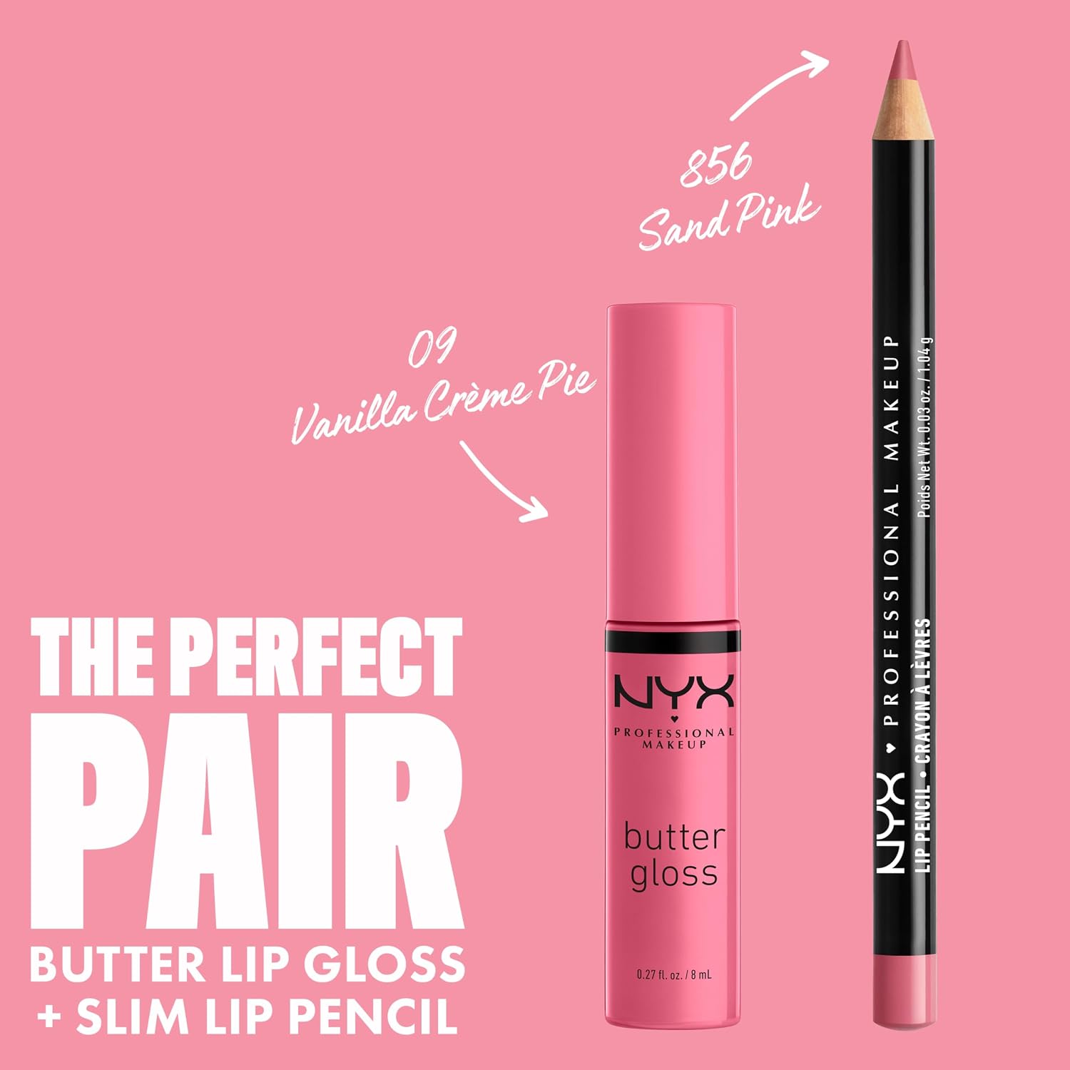 NYX PROFESSIONAL MAKEUP Butter Gloss, Non-Sticky Lip Gloss - Praline (Deep Nude)