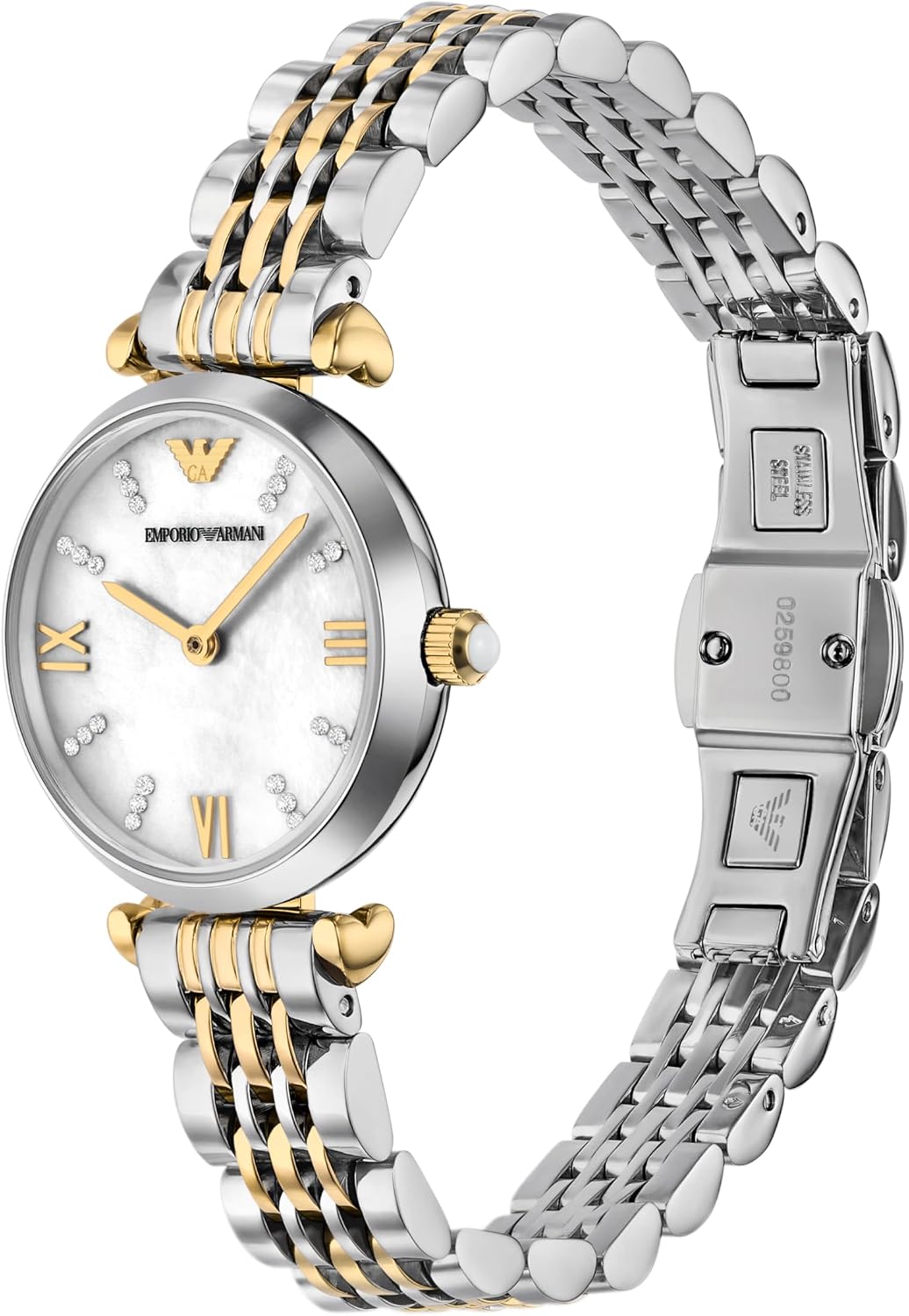 Emporio Armani Women's Dress Watch with Stainless Steel Band