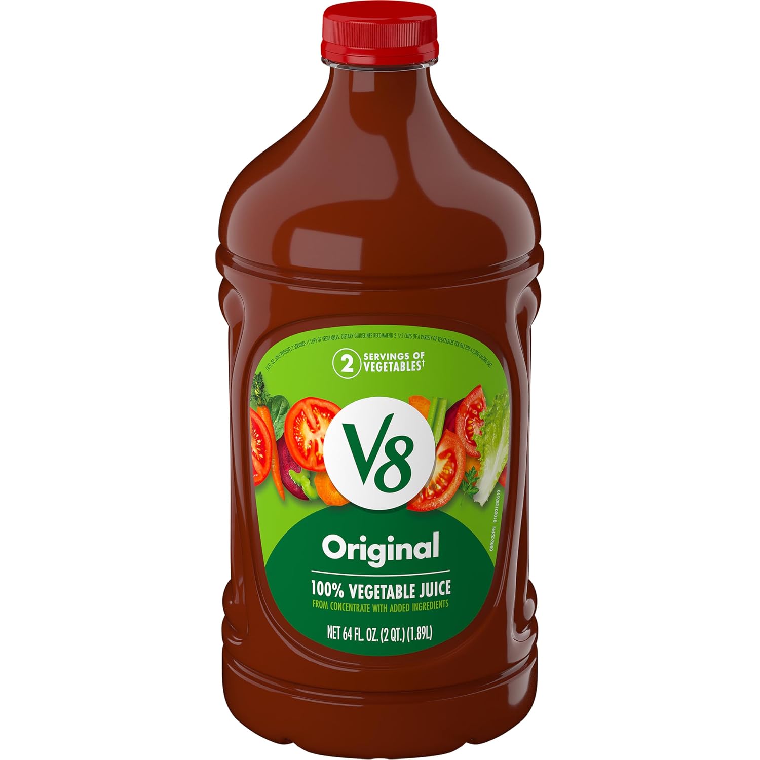 V8 Original 100% Vegetable Juice, 12 fl oz Bottle (12 Pack)