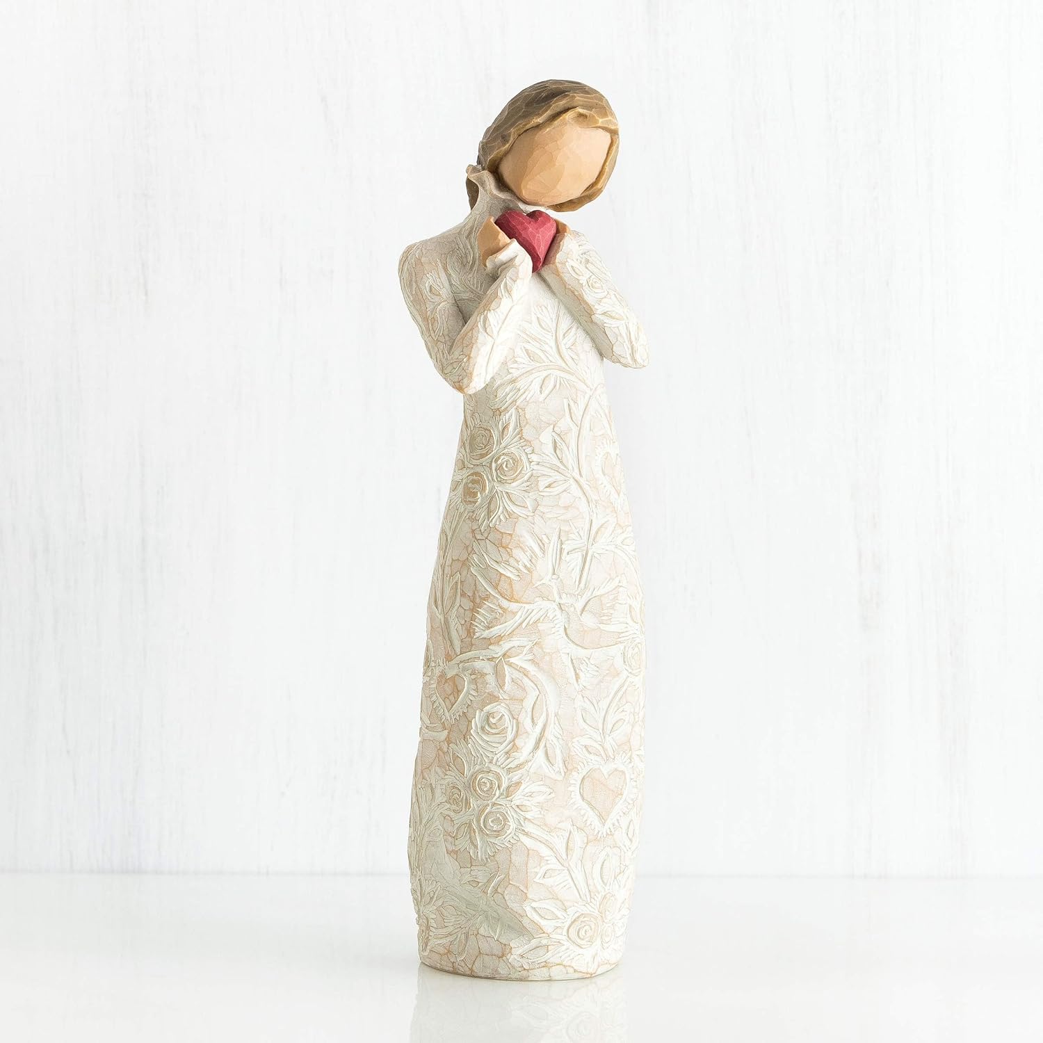 Willow Tree You and Me (Darker Skin), Sculpted Hand-Painted Figure | Cast from a Susan Lordi Original Carving, Expression of Love and Caring, Display on Shelf, Table or Mantel, Fitted Gift Box
