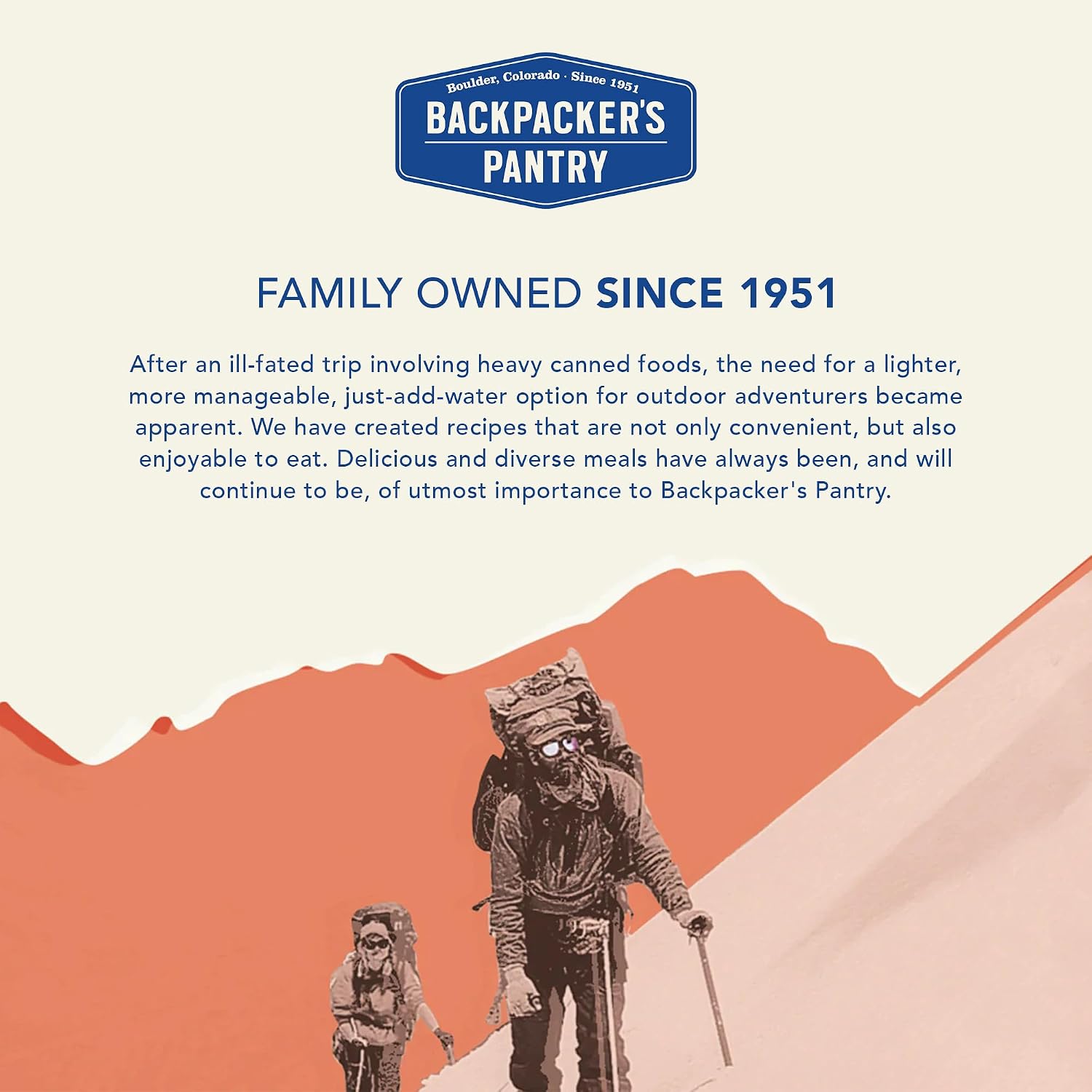 Backpacker's Pantry Lasagna | 1-Pack | 29g Protein | 620 Cal | Vegetarian, Nut Free | Made in the USA | Freeze Dried Meal & Camping Food