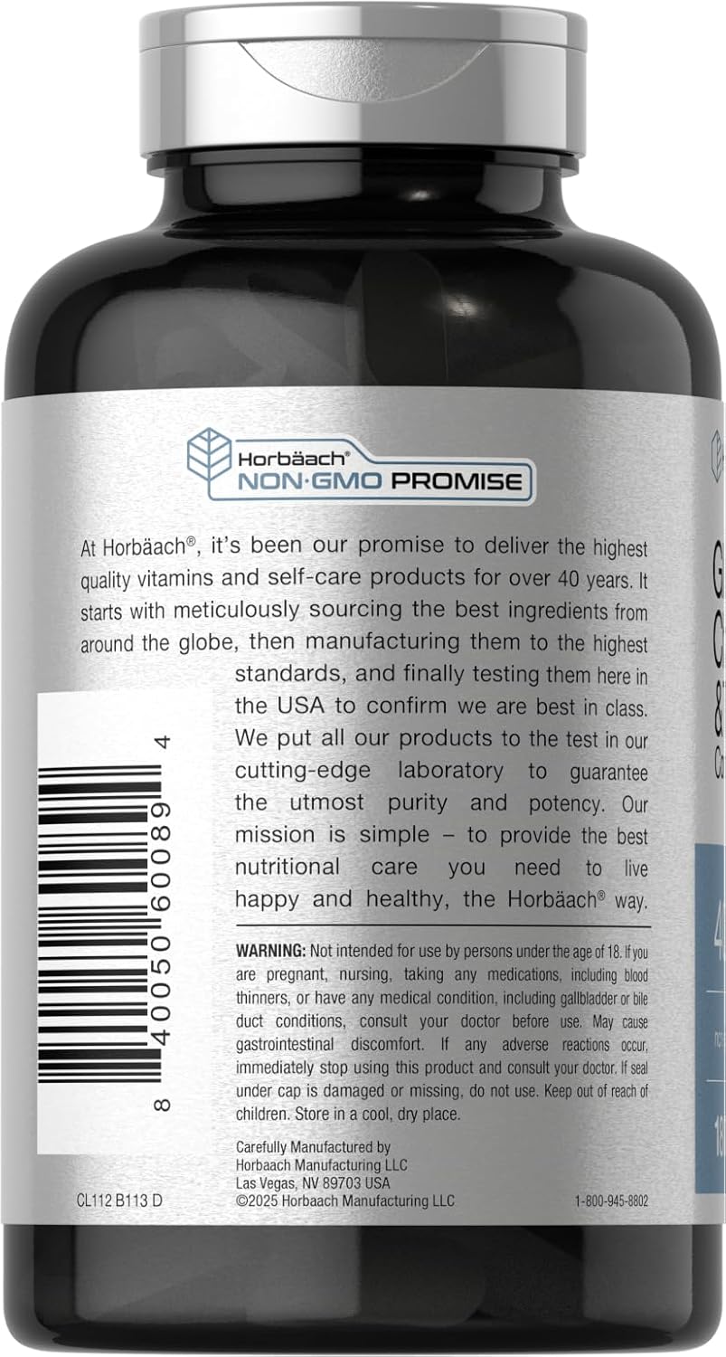 Horbäach Glucosamine Chondroitin MSM | 180 Caplets | with Turmeric