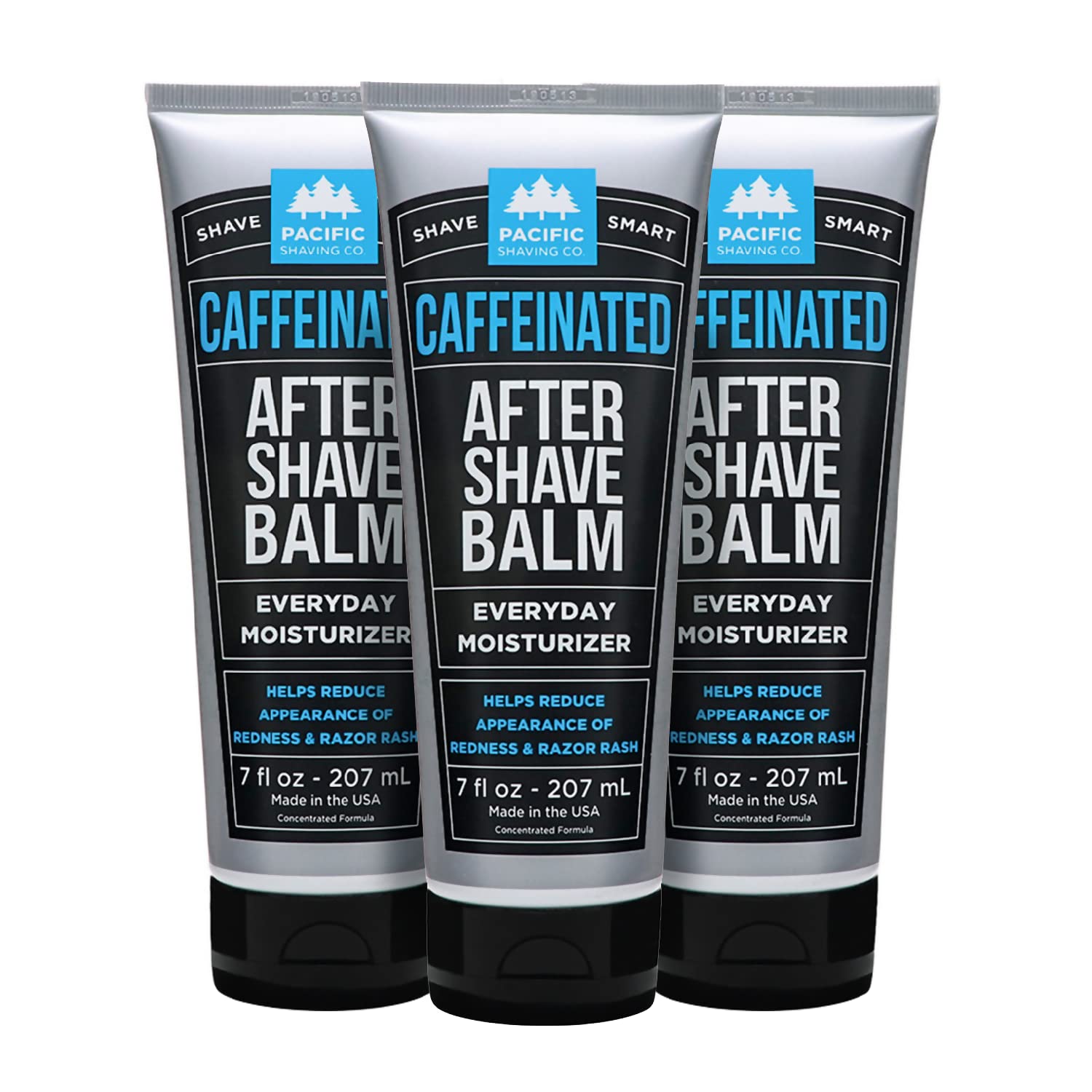Pacific Shaving Company Caffeinated Aftershave - Helps Reduce Appearance of Redness, With Safe, Natural, and Plant-Derived Ingredients, Soothes Skin, Paraben-Free, Made in USA, 3.4 oz | Men's Grooming Post-Shave Balm for Sensitive Skin with Spearmint - A…