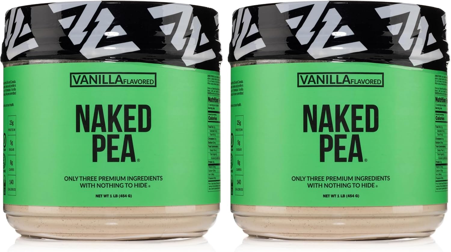 NAKED Pea - 5LB 100% Pea Protein Powder from North American Farms - Unflavored Vegan Pea Protein Isolate - NSF Certified, Plant Protein Powder, Easy to Digest - 76 Servings