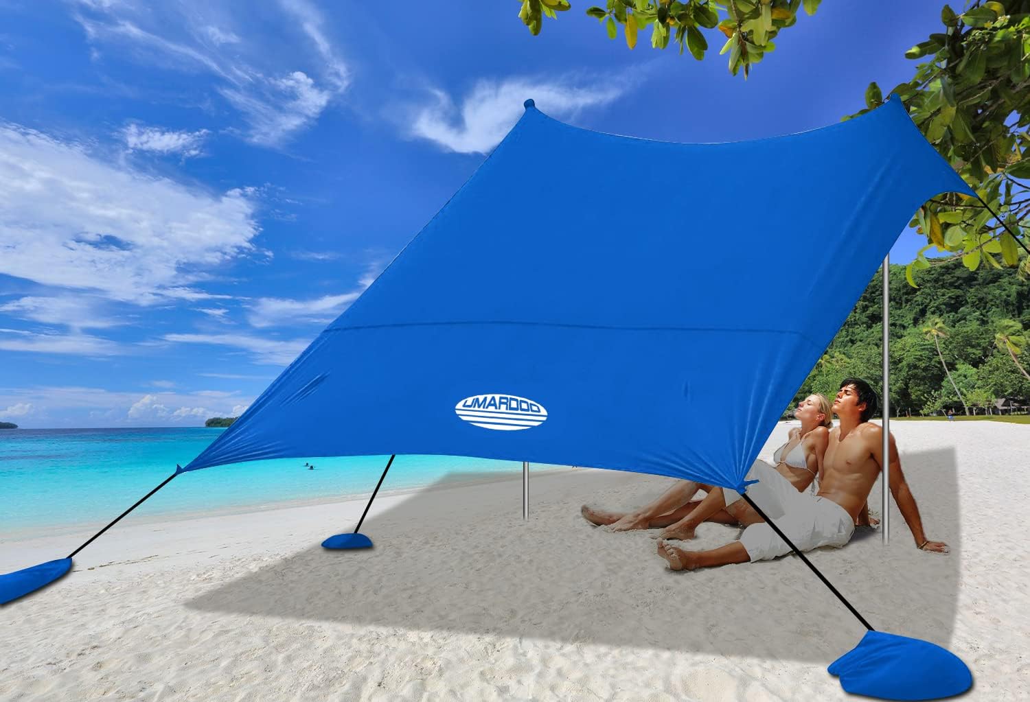 UMARDOO Family Beach Tent Canopy Sun Shade Portable 10×10FT