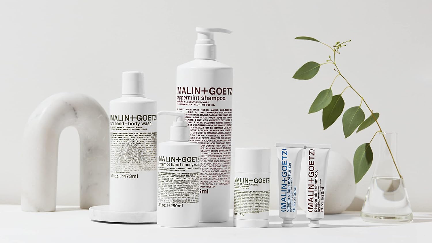 MALIN+GOETZ Clarifying Shampoo | Cool Peppermint Formula | Daily Cleanser with Amino Acids | For All Hair Types | Vegan, Sulfate-Free & Unisex